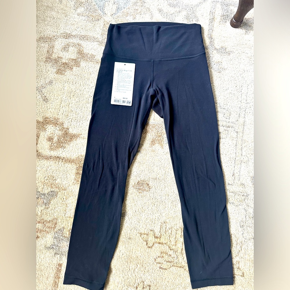 Lululemon Align HR high rise black crop leggings size 4